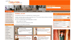 Desktop Screenshot of guide-de-l-isolation.com